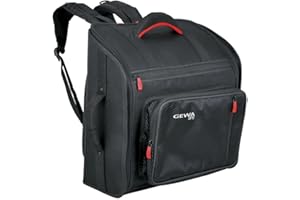 GEWA Accordion Gig-Bag SPS 120 (basowy, wyposażony w system SPS, wkładkę z włókna szklanego, zamek błyskawiczny, uchwyt główny i uchwyt boczny, wyściełany zestaw plecaka)