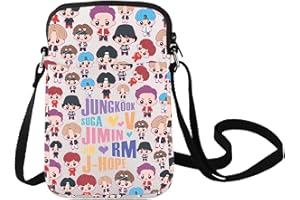 LEVLO Sac à bandoulière de l'armée du groupe coréen K-pop pour les fans Cadeau des membres Nom Sac à bandoulière K-pop Lover Merchandising