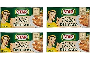 Star: « Il Mio Dado Delicato » Lot de 4 boîtes de 10 cubes à goût, 10 g par cube