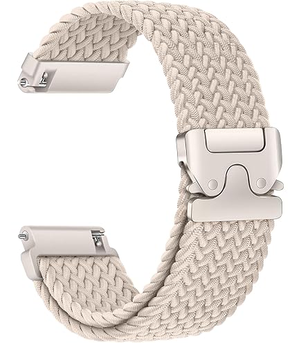 20mm Geflochtenes Armband Für Garmin Forerunner 165/Vivoactive 6 – Elastisch, 2er-Set