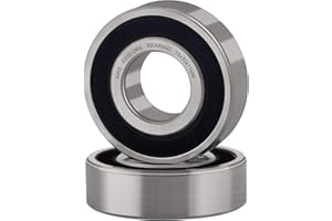 XiKe 2 Pièces 6202-2RS Roulement à Billes à Double Étanchéité 15x35x11mm Acier au chrome et Pré-lubrifié, 6202RS Roulements à billes à gorge profonde.