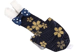 Caiqinlen Papageien-Windel, weich, schützend, verstellbar, wiederverwendbar, waschbar, für Nymphensittiche, für Wellensittiche (L, tibetische goldene Blume)