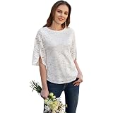 GRACE KARIN Donna Camicia Satinata Manica Lunga Camicia Satinata Vintage Raso Schiena Scoperta Nero Top Estivo S 123547582