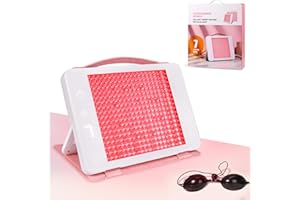 Deciniee LED Red Light Therapy, High Power Irradiance 423-690nm Near Infrared Lamp, 7 Kinds of Heat Lamp Near Infrared Light Therapy for Anti-Aging Tightening Skin Care