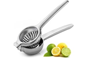 Lemon Squeezer Stainless Steel with Premium Quality Heavy Duty Solid Metal Squeezer Bowl - Large Manual Citrus Press Juicer and Lime Squeezer Stainless Steel - by Zulay Kitchen
