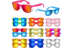 BOUBONI Party-Sonnenbrille Neonfarben lustiges Geschenk Goodie Stuffers für Sommer Strand Pool Party Geburtstagsparty