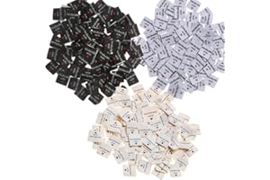 Anyasen Etichette Handmade Hand with Love 150 Pezzi Etichette per Fai da Te Fatto a Mano, Accessori per Abbigliamento Cucito Craft, Cucito a Maglia,Accessori Cucito, 3 Colori