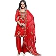 EthnicJunction Women Chanderi Cotton Un-stitched Salwar Kameez Dress Material Size