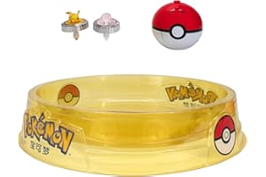 Pokémon Battle Spinner Arena Set – Dos Spinners de Batalla con Dos lanzadores de Bolas Poké Spinner y Battle Arena