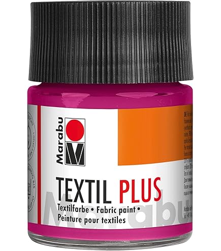Colore Per Tessuti Marabu Textil Plus - 50 Ml, Per Tessuti Scuri, Lavabile A 40°C