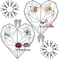 Symeton Wandgitter,Herzförmige Wandgitter,2er Set,Aktualisierte Version,Schwarz,50X50cm,Mit Faltbarer Plattform…