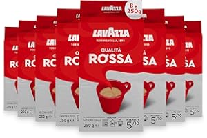 ‎LAVAZZA 8x LAVAZZA Qualità Rossa 250g Kaffee gemahlen Italienisch espresso aus italien