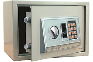 Caja de seguridad q-connect electronica clave digital capacidad 10l con accesorios fijacion 310x200x200 mm