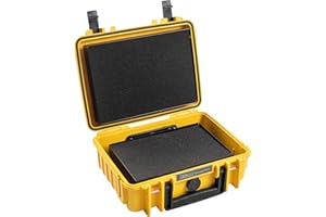 B&W International B&W Battery.Case 908.08 Mallette de Transport pour Batteries Lithium-ION Jaune, Jaune, 27 x 22 x 11 cm, Battery.Case 908.08