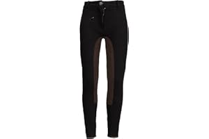 MS-Trachten Kinder Reithose schwarz Vollbesatz braun