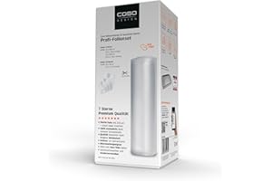 ‎CASO CASO Profi- Vakuumfolien Set 1 / Folienbeutel: 50x 20x30cm, Folienrolle: 1x 20x600cm, 1x 30x600cm 150µm, für Vakuumierer, BPA-frei, sehr stark, reißfest, kochfest