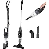 Petra PF0770VDE Aspirapolvere stick 2 in 1 - contenitore da 1 L senza sacco, diventa un'unità portatile, leggero, aspirazione