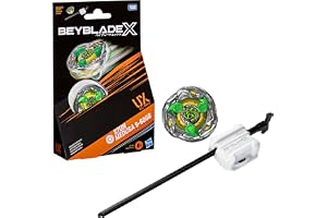 Beyblade X Stun Medusa 9- UX-startpaket med Takara Tomy-snurra av uthållighetstyp och avfyrare, stridssnurror, tävlingsle