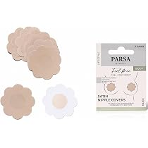 Copricapezzoli Adesivi PARSA BEAUTY | Alternativa Al Reggiseno, Invisibili E Impermeabili | Per Coppe A-D, Riutilizzabili