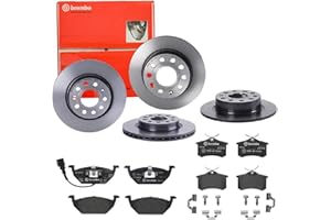 BREMBO BUNDLE Bremsen Set Bremsscheiben und Bremsbeläge Brembo vorne hinten passend für VW Golf 5 und weitere Modelle