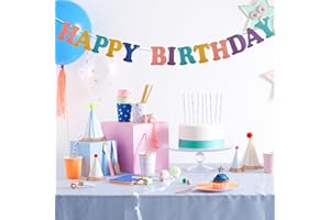 LONGHONEYSONG Happy Birthday Garland Birthday Garland Decoration Birthday Decoration Colourful Happy Birthday Banner Children Adults Girls Boy Banner Birthday (Garland)