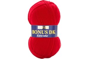 DMC Hayfield - Bonus Dk per Lavoro a Maglia – 100 g, Filato, Ladybird, 19 x 9 x 9 cm