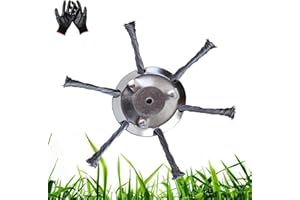 CAMIC Tete Debroussailleuse Universelle, 2024 Nouveau Tete Debroussailleuse Fil Acier, Accessoires pour Débroussailleuse, Élimination Facile des Mauvaises Herbes et de la Mousse (B)