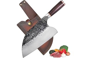 PROMITHI Cuchillo Chinos, cuchillo de chef, cuchillo de deshuesar, cuchillo de cuchilla, cuchillo de carnicero, cuchillos de cocina profesionales, cuchillo deshuesador,cuchillo de verduras picador