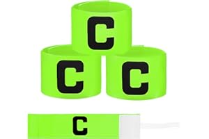 STYQUENZER 7 X 33cm Kapitänsbinde Kinder, 3 Stück Fußball Kapitänsbinde Verstellbare Kapitänsbindes Kinder Fussball, Grün Spielführerbinde Elastic Kapitänsbindes Fussball Für Fußball Hockey Verschiedene Sport