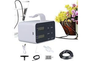 Fesatccoz Automatic Watering System Self Watering System for Plants For 15 Potted Plants DIY Drip Irrigation Kit QN~N15 Large Screen Display Smart Automatic Plant Waterer for Home Greenhouse Garden