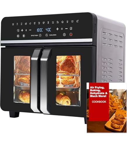 Friteuse à Air Chaud 6-en-1 Karinear 36L - Four à Convection 1800W, Chaleur Tournante, Minuterie 60 Min, Cuisson Saine