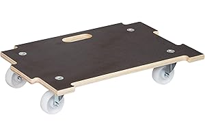 WAGNER DESIGN YOURSELF Wagner Chariot à roulettes MM 1382 I 59 x 39 x 11 cm - Charge 250 kg - Extensible de manière Flexible - pour Charges de (Presque) Toutes Tailles I Surface antidérapante I certifié FSC® - 20138301