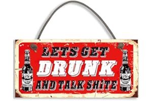 CLOSE TO THE BONE Funny Alcohol Sign Man Cave / Home Bar Home Bar Pub Hanging Plaque Vodka Gin Beer #1097