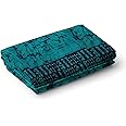 HC lungi for Men Cotton Batik Unstitched 2 Meter Greenish Blue