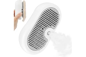 Nepfaivy Spazzola a Vapore per Gatti e Cani - Spazzola Spray per La Toelettatura del Cane a Pelo Lungo