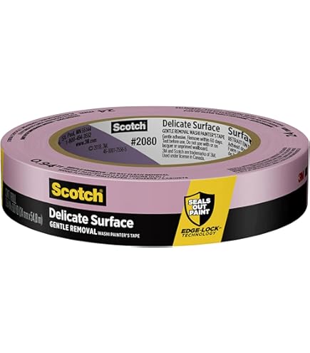 3M Masking Tape 2060 Rough Surfaces, High Tack, UV Stable, Indoors & Outdoors, 36 Mm X 50 M
