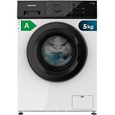 Cecotec Washing Machine 5 kg Bolero DressCode 520 Inverter, 16 Programs | Class A, Low Noise Motor, 1000rpm, SteamMax Steam,