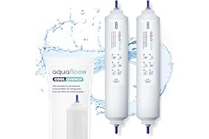 Aquafloow Filtro de agua para Frigorífico Samsung DA29-10105J HAFEX/EXP WSF-100, DA2910105J, 5231JA2010B, 5231JA2010C, USC100, 2 Unidades