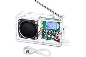 SOFOFUX Soldering Practice Kits, DIY Radio Kit, Project Radio with LED Flashing Lights, DIY Electronic Kits for Adults with Headphone Jack, FM 76-108MHz for School STEM Educational (Green)