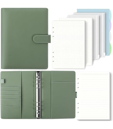 5 Intercalaires Classeur A5 Colorés - Séparateurs De Dossiers 6 Trous Pour Classeur Anneaux Et Planificateurs