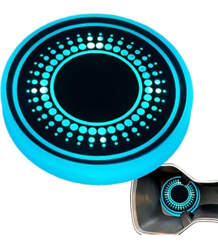 Cup Holders LED For Peugeot 3008 GT 308 4008 5008 508 Car USB Interior 7 Colors Luminous Coasters Cup Water Mat Logo Accessories - View #3