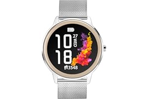 Sekonda Flex Womens 42mm Smart Watch with Heart Rate and Sleep Monitor, Daily Activity, Sports, Music, Weather & Message Functions, with Mesh Strap