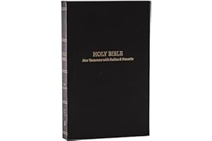 KJV Holy Bible: Pocket New Testament with Psalms and Proverbs, Black Softcover, Red Letter, Comfort Print: King James Version