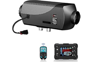 HCALORY 8KW 12V Diesel Heater with Suppressor, Portable Diesel Air Heater, Car Heater with Remote Control and LCD Monitor,Support Heater 10L Fuel Tank for Car, Truck, Boat, RV,Trailer