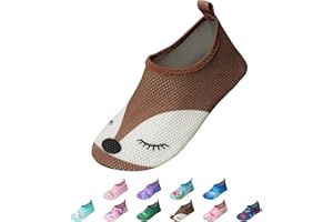 EDOTON Badeschuhe Kinder MädchenSchwimmschuhe Wasserschuhe Strandschuhe Aquaschuhe Sommer Schwimmschuhe Strandschuhe Leichte Barfußschuhe Schnell Trockene Surfschuhe