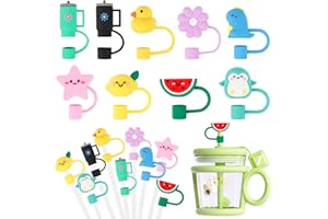 AKONE Stanley Cup, 9 sztuk silikonowych pokrywek na słomkę, słomki wielokrotnego użytku, akcesoria Stanley Cup, przenośna nakładka na słomki 6-8 mm