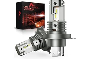 AUXIRACER H4 LED Ampoules,HB2 9003 LED 300% Brillant,IP65 Étanche 30W 12V,6500K Blanche Branchez & jouez,H4 Taille 1:1 De Phares Avant De Voiture,Pour Auto Moto Lampe Feux De Croisement/Feux De Route