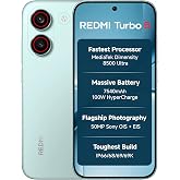 REDMI Turbo 5 (8GB + 256GB) Nitro Blue | Dimensity 8500 Ultra | Mega 7540mAh Battery | 100W HyperCharge | Compact 16.75cm(6.5