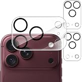 JETech Camera Lens Protector for iPhone 18 Pro Max, 3 Pack | 9H+ Tempered Glass, HD Clear, Scratch Resistant, Compatible Nigh
