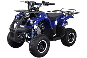 ‎ACTIONBIKES MOTORS Actionbikes Motors Kinder Quad ATV S-8 Farmer 125 cc | 4-Takt 125ccm Motor bis 𝟓𝟎 km/h - Kinderquad - Pocket Quad - Miniquad - Benzin Quads - Kinderfahrzeug - Für Kinder ab 8 Jahren (Blau)